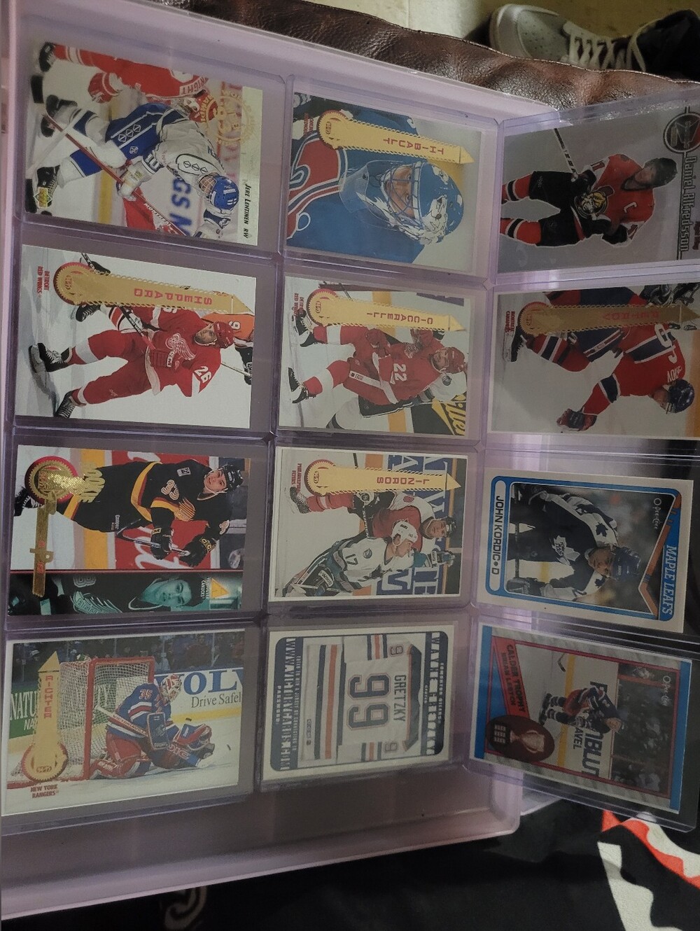 NHL Hockey Card Collection - Red, White, Blue, Black